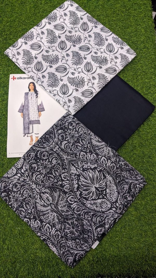Alkaram Lawn | Unstitched Collection 3 Pieces Casual Wear| Summer Collection 2025 Collection Vol