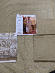 ✨ Khaadi ✨ 3 Piece Khaadi Chicken Kari Unstitched Suit New Collection For Womens