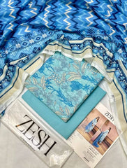 ✨ Zesh ✨ 3 Piece unstitched Suit Zesh Summer Lawn Collection 2025