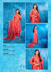 ✨ Zesh ✨ 3 Piece unstitched Suit Zesh Summer Lawn Collection 2025