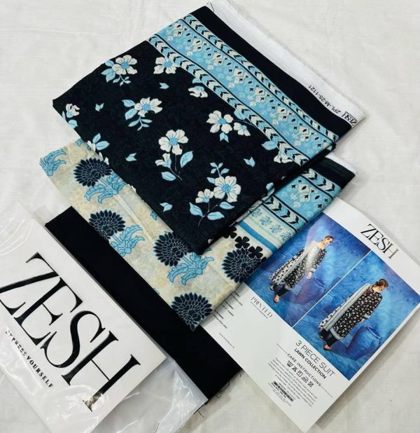 ✨ Zesh ✨ 3 Piece unstitched Suit Zesh Summer Lawn Collection 2025